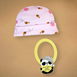 13 pcs Pink Monkey soft satin pouch Newborn Hamper /Gift Box for Baby, 0-6 months