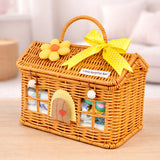 15 pcs Yellow Blessed Home cane basket Neutral gender Newborn Hamper/Giftbox set for Newborn Baby Girl/Boy, 0-6 months