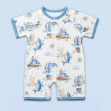 18pcs Nautical Wooden Suitcase Giftbox for a newborn Baby Boy, All season wear Giftset for Baby, 0-6 months