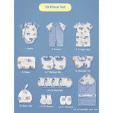 19 pcs Blue Starry Elephant Newborn Baby Girl/ Boy Gift Box , all season wear Hamper, (0 - 12 months)