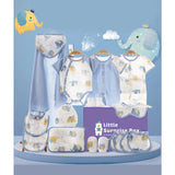 19 pcs Blue Starry Elephant Newborn Baby Girl/ Boy Gift Box , all season wear Hamper, (0 - 12 months)