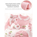 20 pcs Pinkberry Ted Newborn Baby Girl Gift Box, All Season Wear Hamper, (0-12 months)