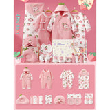 20 pcs Pinkberry Ted Newborn Baby Girl Gift Box, All Season Wear Hamper, (0-12 months)