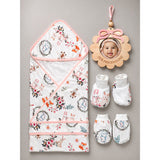 20 pcs, Woodland Rabbit Cane Basket themed Newborn Baby Girl All Season wear, Gift Hamper set,0-12 months