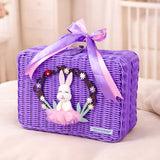 20 pcs, Woodland Rabbit Cane Basket themed Newborn Baby Girl All Season wear, Gift Hamper set,0-12 months