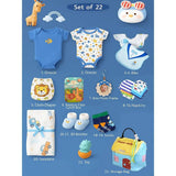 22pcs Super cute Blue Home Newborn Hamper /Gift Box for Baby, 0-6 months