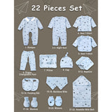 Newborn Baby Boy/Baby Girl 21 pcs Gift Box, Blue (0 - 12 Months)