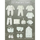 Newborn Baby Boy/Baby Girl 22pcs Gift Box, Mint Green (0 - 12 Months)