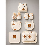 22 pcs small Bear Hamper for Newborn Baby Boy/ Baby Girl, All season wear hamper with Giraffe travel Suitcase , 0-12 months