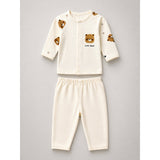 22 pcs small Bear Hamper for Newborn Baby Boy/ Baby Girl, All season wear hamper with Giraffe travel Suitcase , 0-12 months