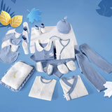 23pcs Blue Maple Leaf Newborn Baby Girl/ Boy Gift Box, all season wear Gift Hamper, (0-12 months)