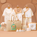 23pcs Envelope Bear Totebag Hamper for Newborn Baby Boy / Baby Girl, Giftset for Baby , All Season wear, 0-12 months