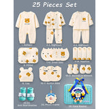 25 pcs Prince Hamper for Newborn Boy/Girl, All Season wear hamper with luxury designed blue storage cane basket 0-12 months