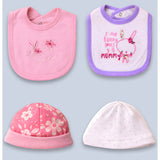 25 pcs, Twin Girls White cane basket themed Newborn Baby Boy, All Season wear, Gift Hamper set, 0-6 months
