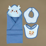 26pcs Blue Baby Horn, Newborn Baby Girl/ Boy Gift Box, all season wear Gift Hamper, (0 - 12 months)