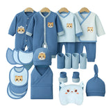 26pcs Blue Baby Horn, Newborn Baby Girl/ Boy Gift Box, all season wear Gift Hamper, (0 - 12 months)
