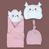 26pcs Pink Baby Horn, Newborn Baby Girl/ Boy Gift Box , all season wear Gift Hamper, (0 - 12 months)