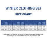3 PCS Dino Print Blue & dark Green Sporty tracks style Winter Clothing Set for Baby Boy