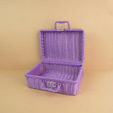 Majestic Fairy Magic, Purple Cane Basket for Storage and Travel