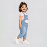 Bow Goose Denim Dungaree for Toddlers and Kids (No T-Shirt Included)