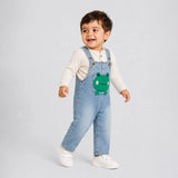 Froggy Denim Dungaree for Toddlers and Kids (No T-Shirt Included)