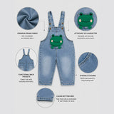 Froggy Denim Dungaree for Toddlers and Kids (No T-Shirt Included)