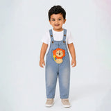 Lion Denim Dungaree for Toddlers and Kids (No T-Shirt Included)