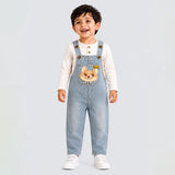 Sleepy Foxy Denim Dungaree for Toddlers and Kids (No T-Shirt Included)