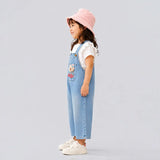 Stripes Cappy Denim Dungaree for Toddlers and Kids (No T-Shirt Included)