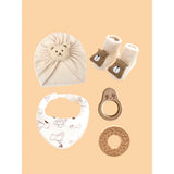 20 pcs Chubby Cream Teddy Face Birthday Gift Hamper set for Baby with travelling suitcase