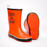 Mr. Amber Hunter, Flexible Rubber Rain Gumboots for Toddlers & Kids