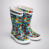 Ms. Brush Brooks, flexible Rubber Rain Gumboots for Toddlers & Kids