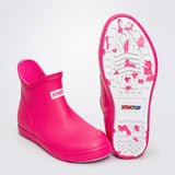 Ms.Bubblegum Tyson, flexible Ankle length Rubber Rain Gumboots for toddlers & Kids