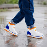 Mr. Max Tyson, Colorblock ankle length flexible Rubber Rain Gumboots for toddlers & Kids