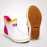 Ms. Mia Tyson, Colorblock ankle length flexible Rubber Rain Gumboots for toddlers & Kids