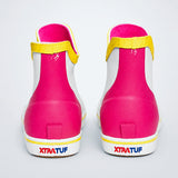 Ms. Mia Tyson, Colorblock ankle length flexible Rubber Rain Gumboots for toddlers & Kids