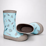 Mr.Neptune Shell, flexible Rubber Rain Gumboots for Toddlers & Kids