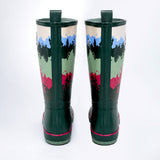 Ms. Olive Moss, Flexible Rubber Rain Gumboots for Adults