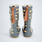 Mr.Rex Rockwood, flexible Rubber Rain Gumboots for Toddlers & Kids
