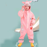 Pink Rabbit Baby, Full Jumpsuit Style Raincoat for Toddlers and Kids