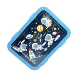 5 Sections Blue Space Lunch Box For Kids