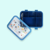 5 Sections Blue Space Lunch Box For Kids