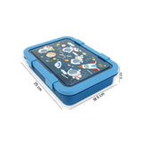 5 Sections Blue Space Lunch Box For Kids