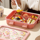 5 Sections Peach Fairy Lunch Box For Kids