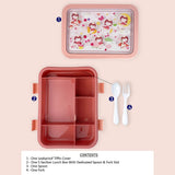 5 Sections Peach Fairy Lunch Box For Kids