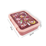 5 Sections Peach Fairy Lunch Box For Kids