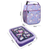 2 pcs Uni Lunchbag & 5 section Lunch box for Kids