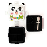 Black Panda 2 decker Lunch Box for Kids