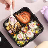 Black Panda 2 decker Lunch Box for Kids