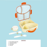 Blue Bread slice Fun themed Kids Lunch Box/Tiffin